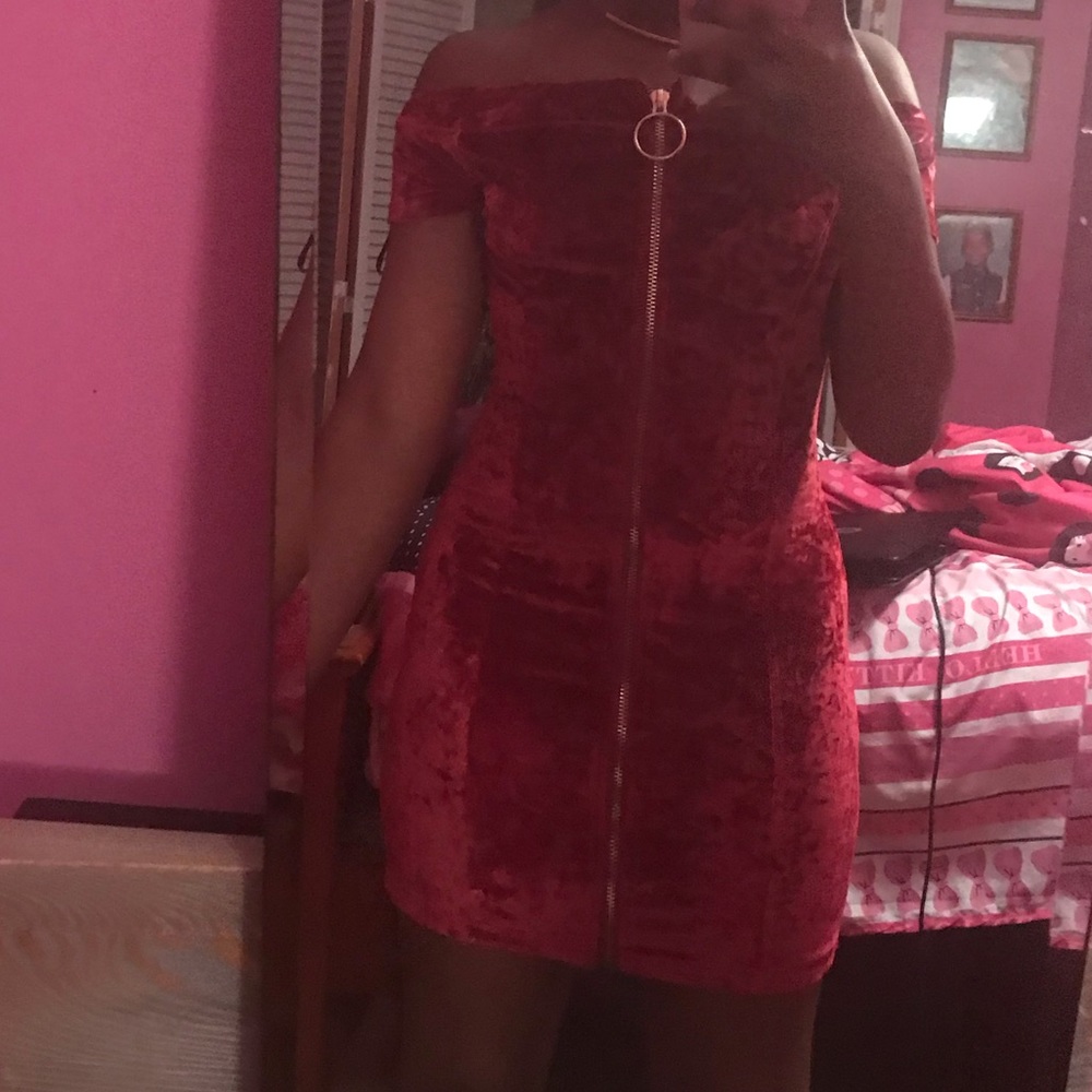 Red Velvet Dress